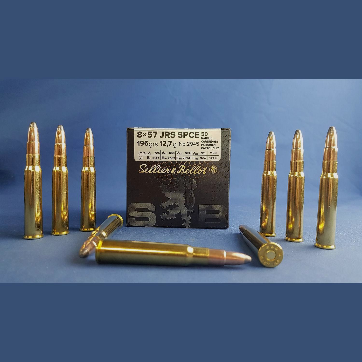 Sellier & Bellot 8×57 IRS Palla a punta morbida SPCE 12,7g/196grs.