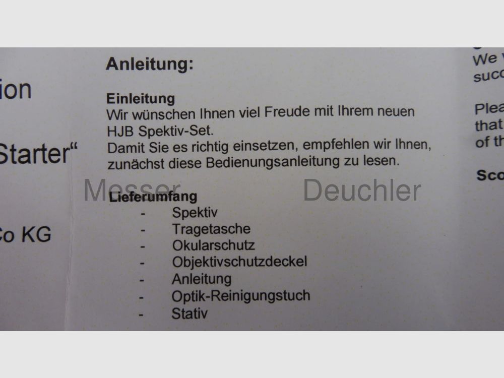 Set de télescope Bauer "Starter 80er" 28-84x80w