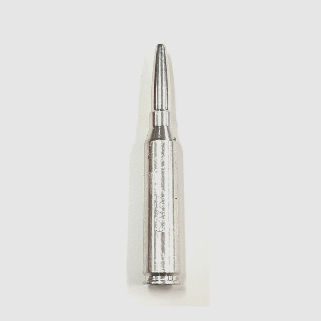 6.5x57 blank cartridge 3 pieces, chrome
