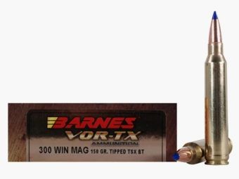 Barnes VOR-TX .300 Win. Mag. 150GR Tipped TSX Boat Tail 20 cartridges