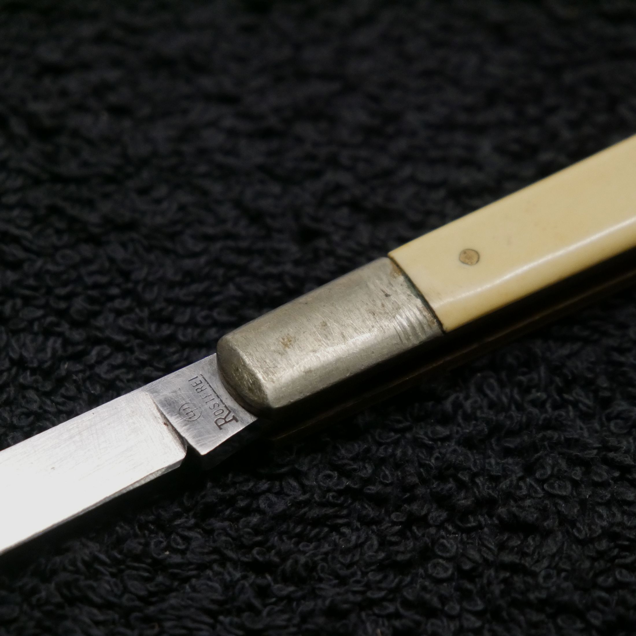 Klappmesser ED. Wüsthof Solingen Dreizack Wurstprobiermesser Rostfrei vintage