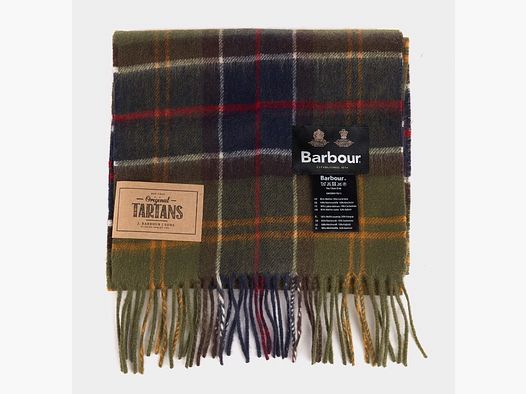 BARBOUR WOOL CASHMERE TARTAN TØRKLÆDE