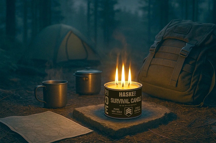 EKO TRICORE survival candle 220 g Haske Pro 14 h burn time + matches, image 29 of 36