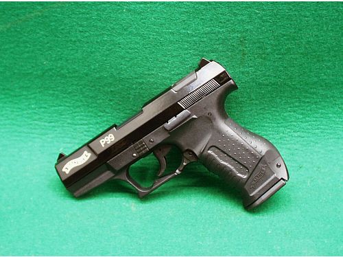 Pistolet d'alarme Walther Schreckschusspistole P99 Édition spéciale, noir brillant