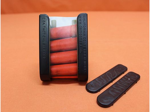 California Competition California Competition Works Shell Caddy (12GATAC4) Cartridge holder for 4 shotgun cartridges 12GA polymer black with spring steel belt clip