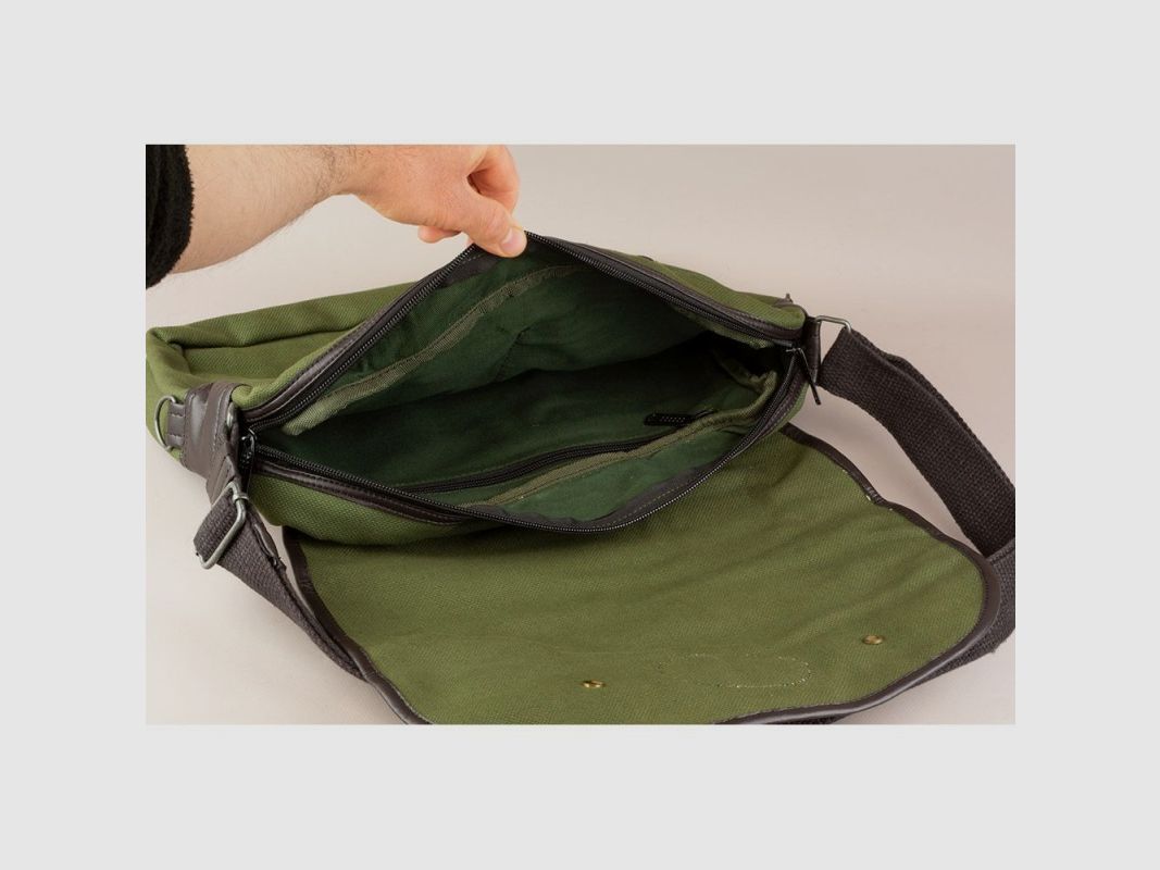 Multifunktions Tasche aus Leder und Cordura Cazorla, Bild 14 von 15