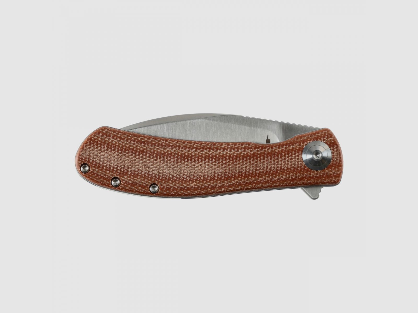 Folding Knife Trollsky Knives Mandu Evo Brown Micarta, image 4 of 5