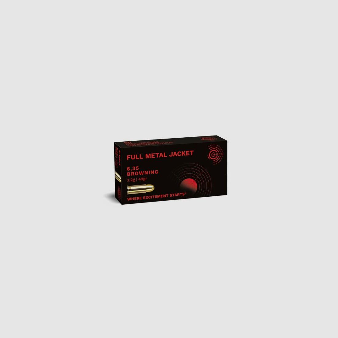 GECO Pistolenmunition 6,35mm/.25Auto VM 50 Stk  50grs/3,2g