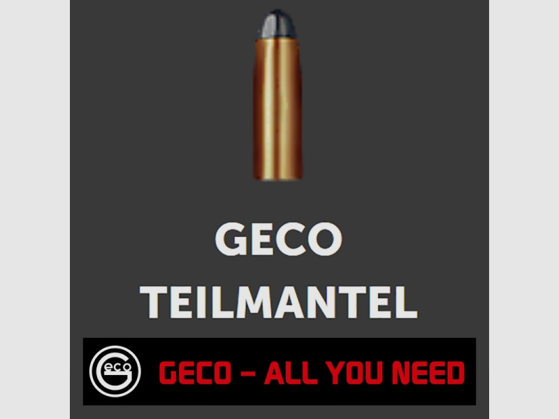 50 Stück NEUE GECO Geschosse - Teilmantel/Softpoint .243 Win. - 6,8g/105gr (#2145855)Rehwild+Mittel