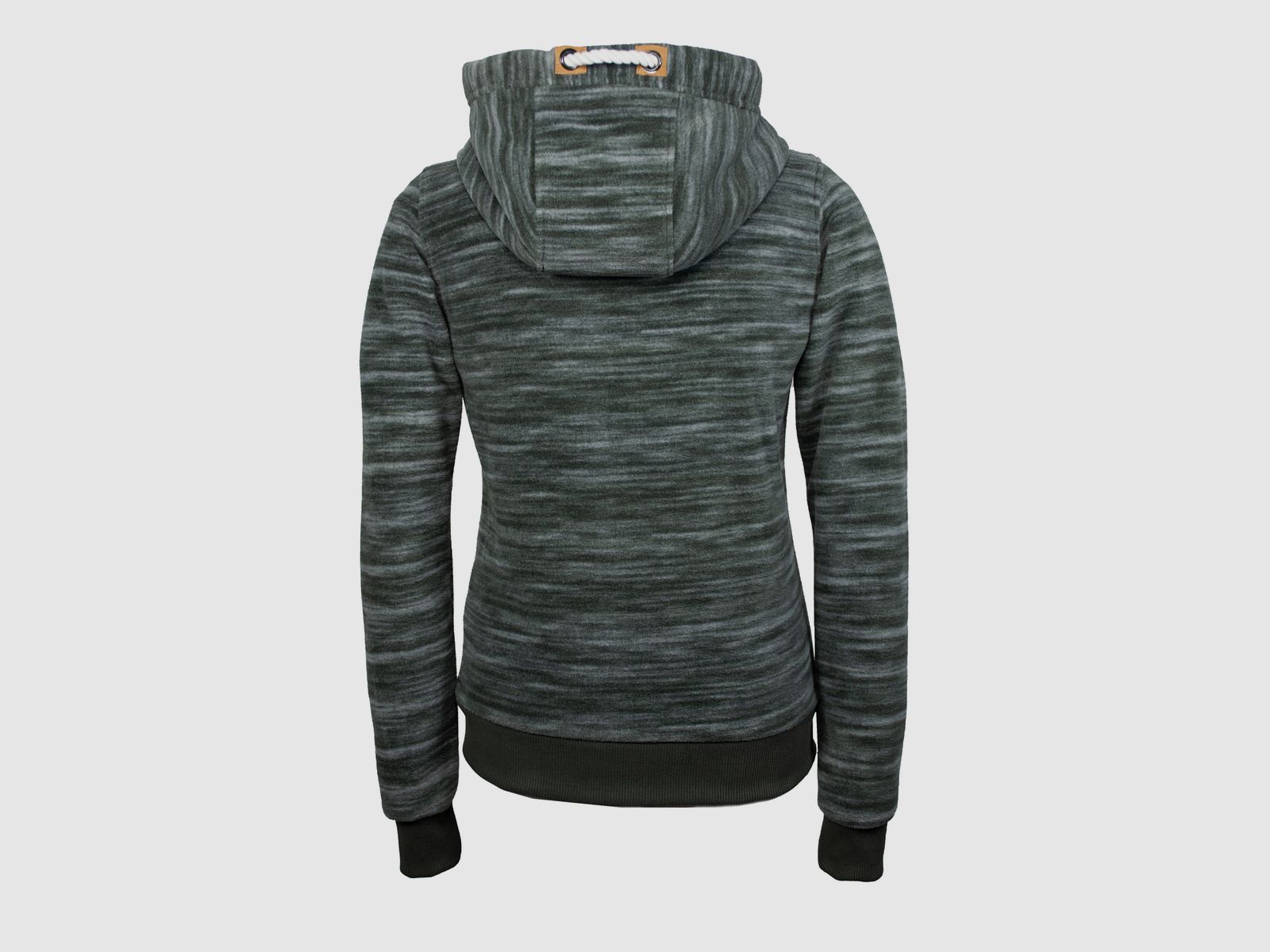 Melanżowy polarowy hoodie -