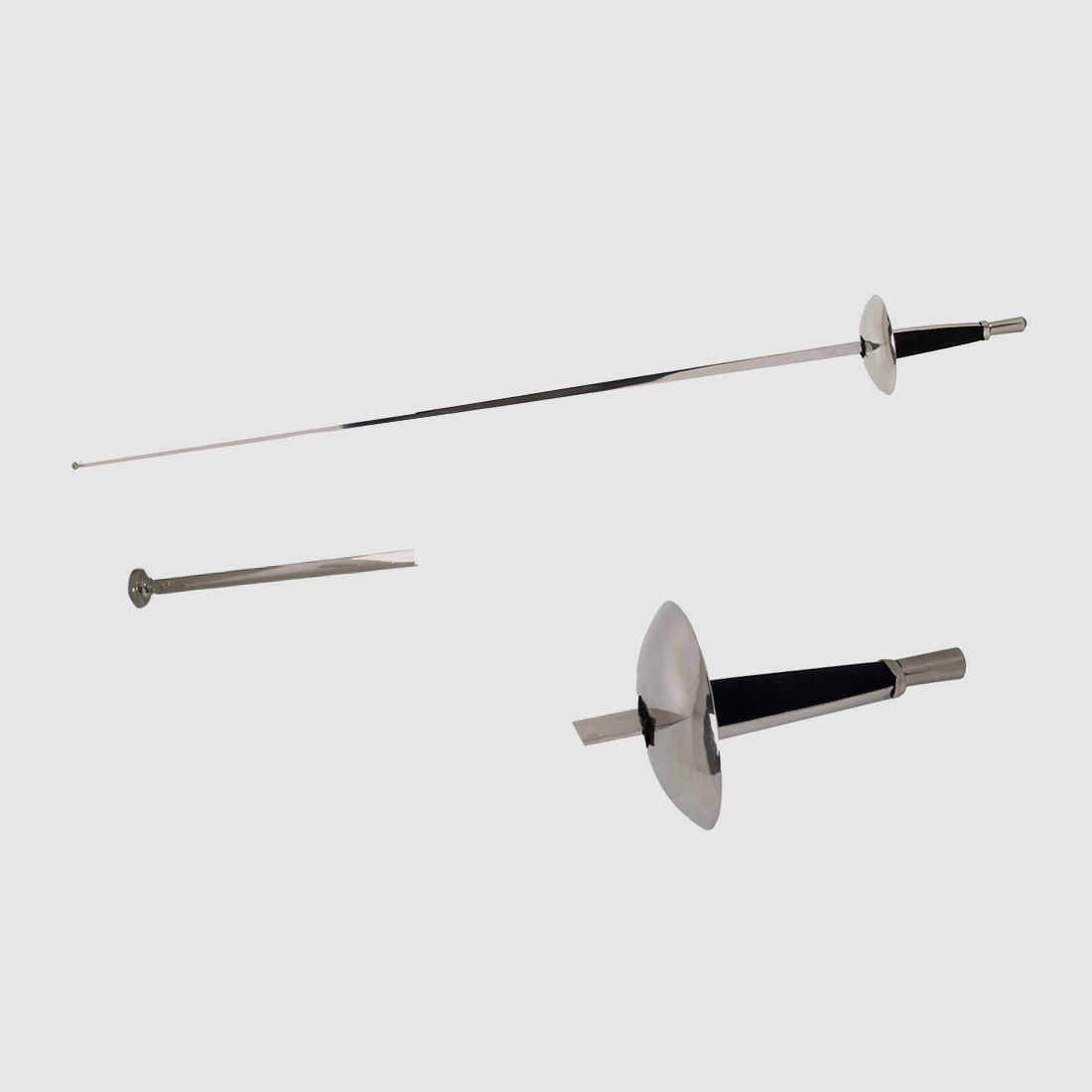 Degen mit schwarzem Griff LĂ¤nge 102 cm 14 Jahrhundert (P18)