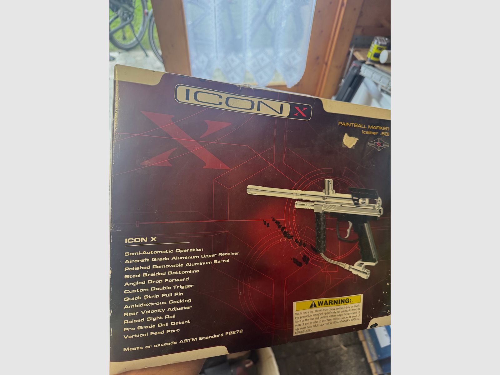 Paintball pistol with some accessories