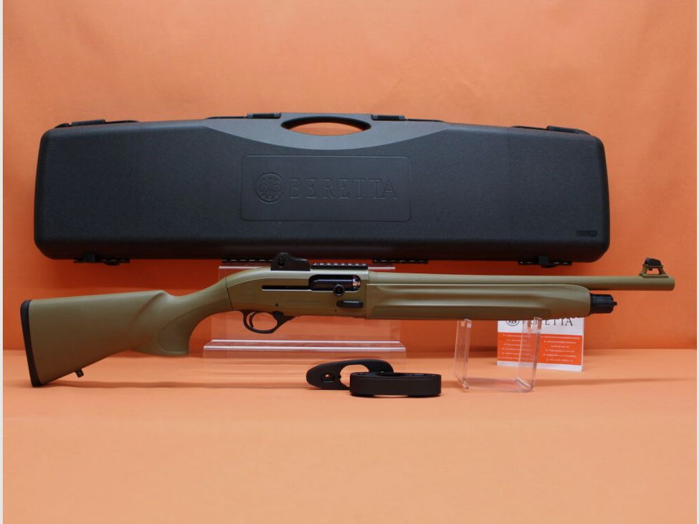 Beretta Ha.Flinte 12/76 Beretta 1301 TACTICAL FDE Sand 18.5" barrel OCHP interchangeable choke/ Picatinny/ Ghost-Ring