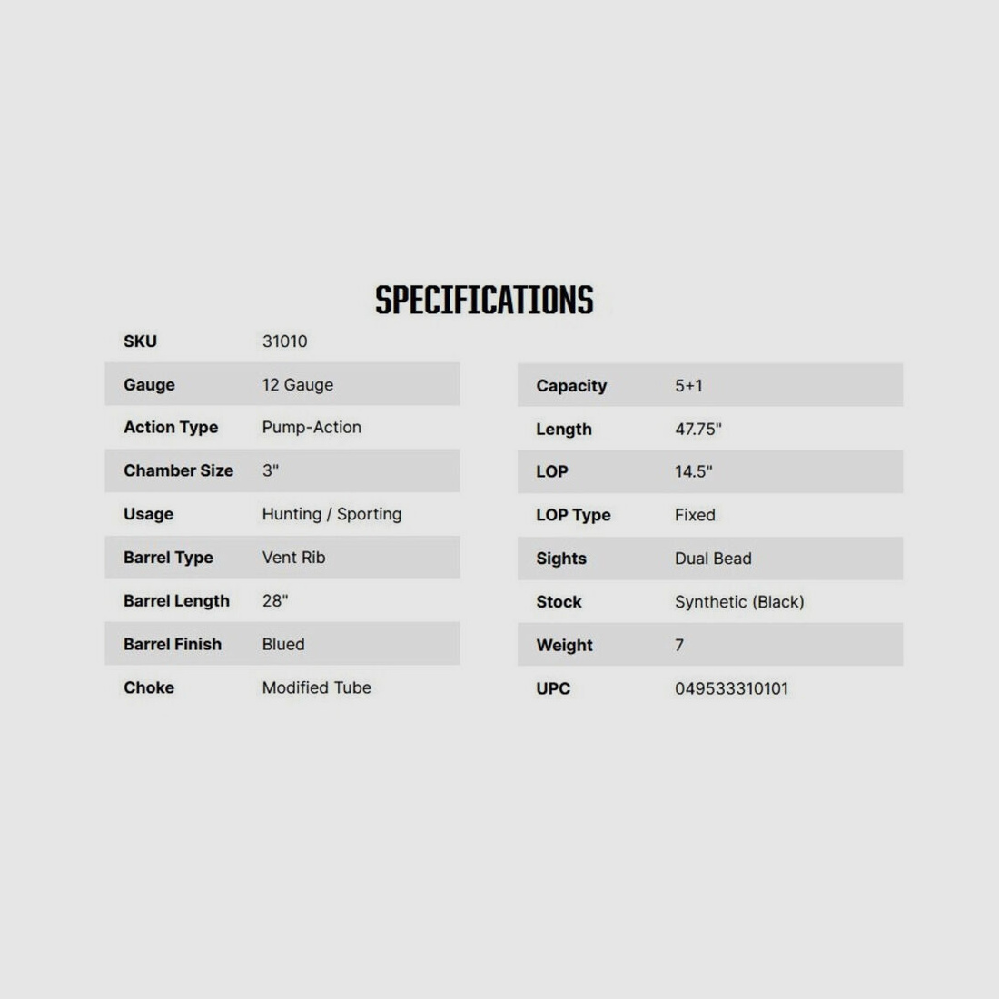 Mossberg Maverick 88 All-Purpose 28" (28 cali) 12/76