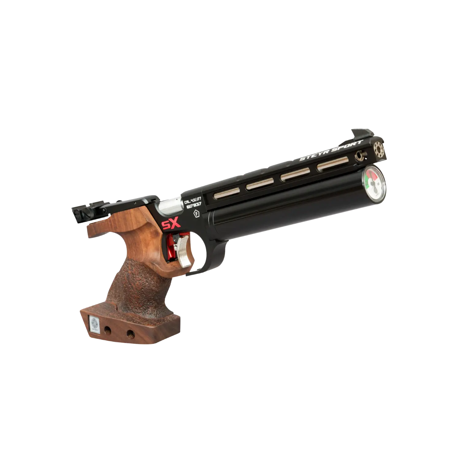 Steyr EVO 10 E SX COMPACT zwart wedstrijdpistool 4,5 mm, afbeelding 2 van 5