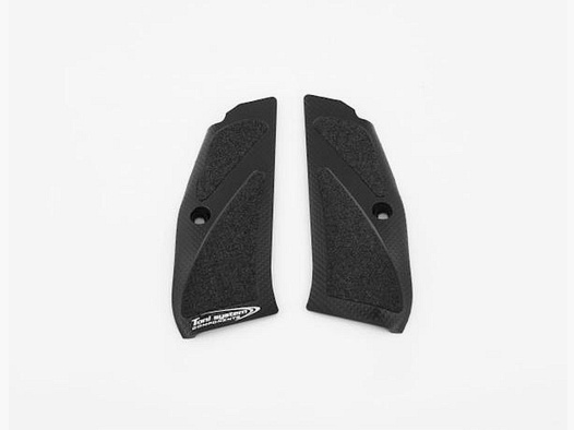 TONI SYSTEM Griffschalen f. CZ SP-01/02 Aluminium 3D schwarz