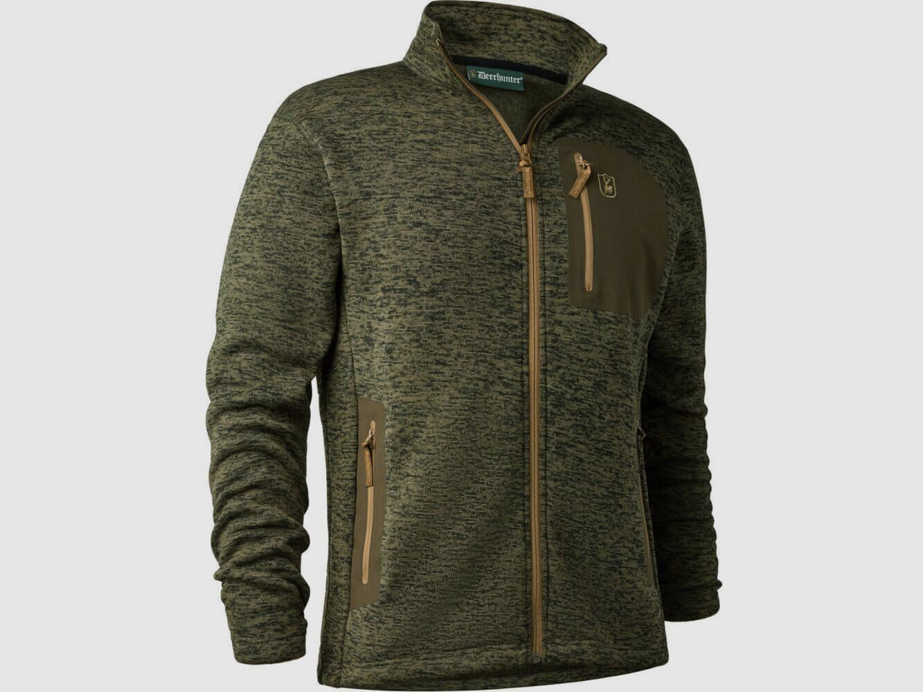 Deerhunter Strickjacke Sarek – Olive melange