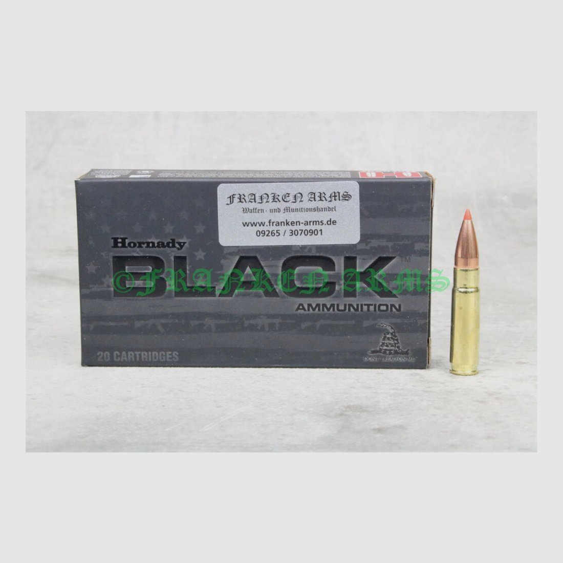 Hornady V-MAX Black .300 AAC Blackout 110gr. 7,1g 20 Stück Staffelpreise