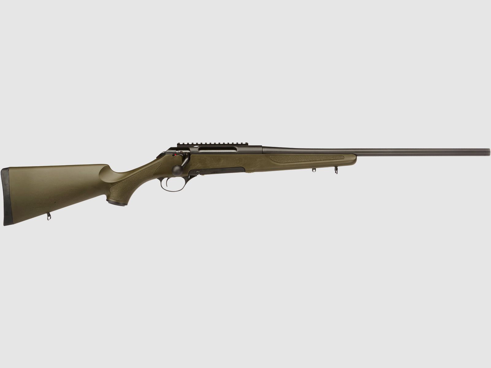Haenel Jaeger 10 Varmint brniert, ohne Visierung, grner Schaft, Kal. .30-06 Spr.