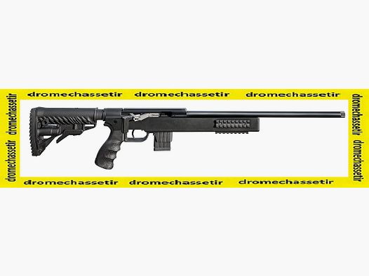 Carabine ISSC, a rearmement lineaire , tactical, crosse M4 Fab defense, rail picatinny, cal 17 HMR