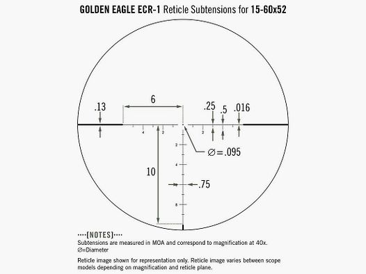 Vortex Golden Eagle HD 15-60×52 ECR-1 MOA