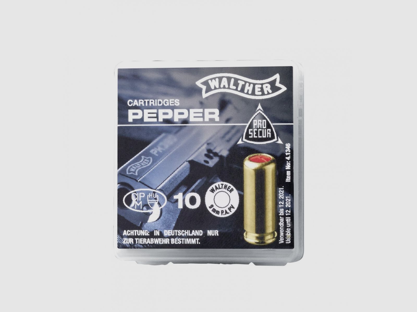 GASALARM-MUNITION – 9mm PAK – Box mit 10