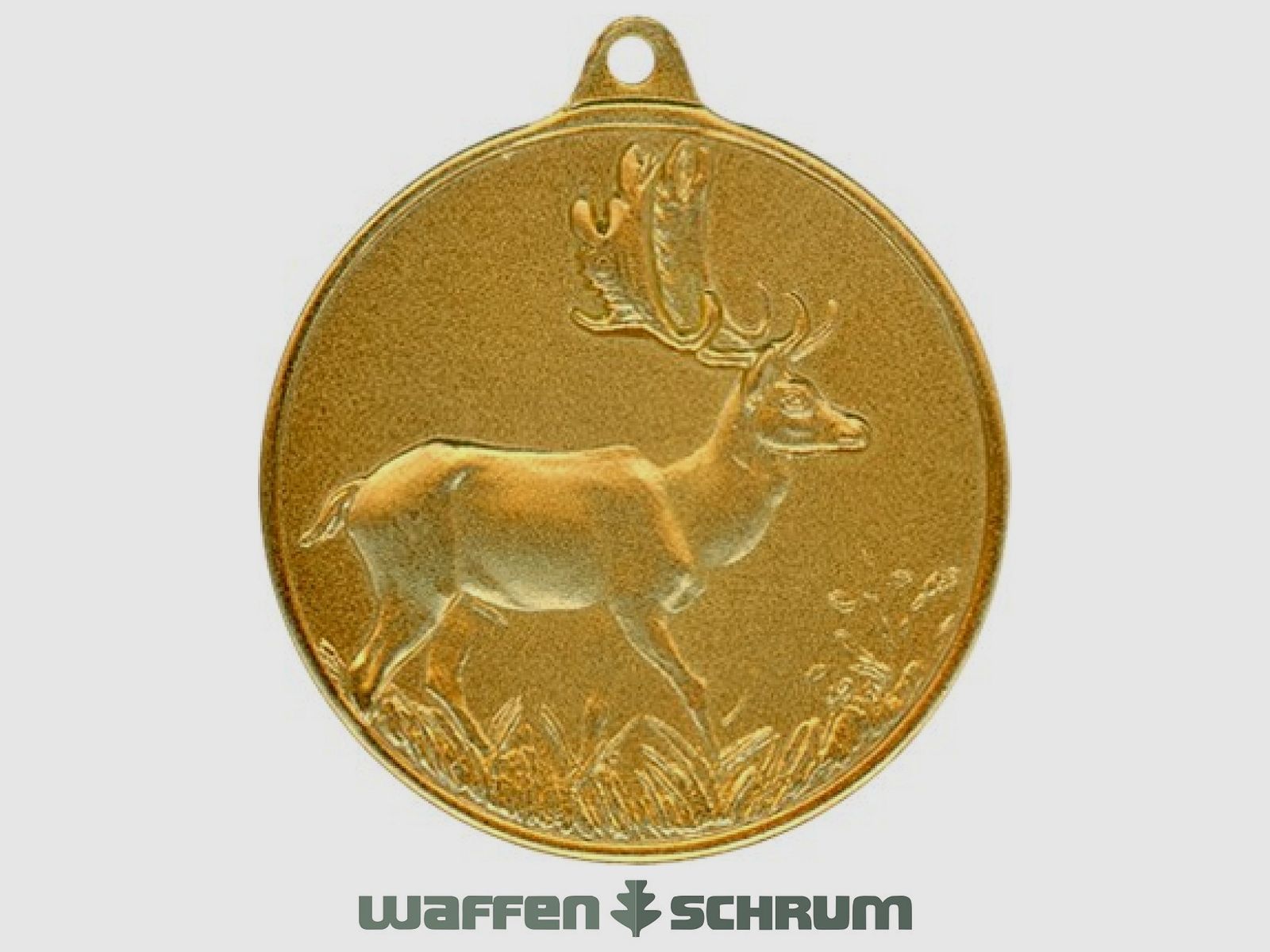 Steinhauer&Lück Jagdmedaille Damhirsch 40 mm vergoldet