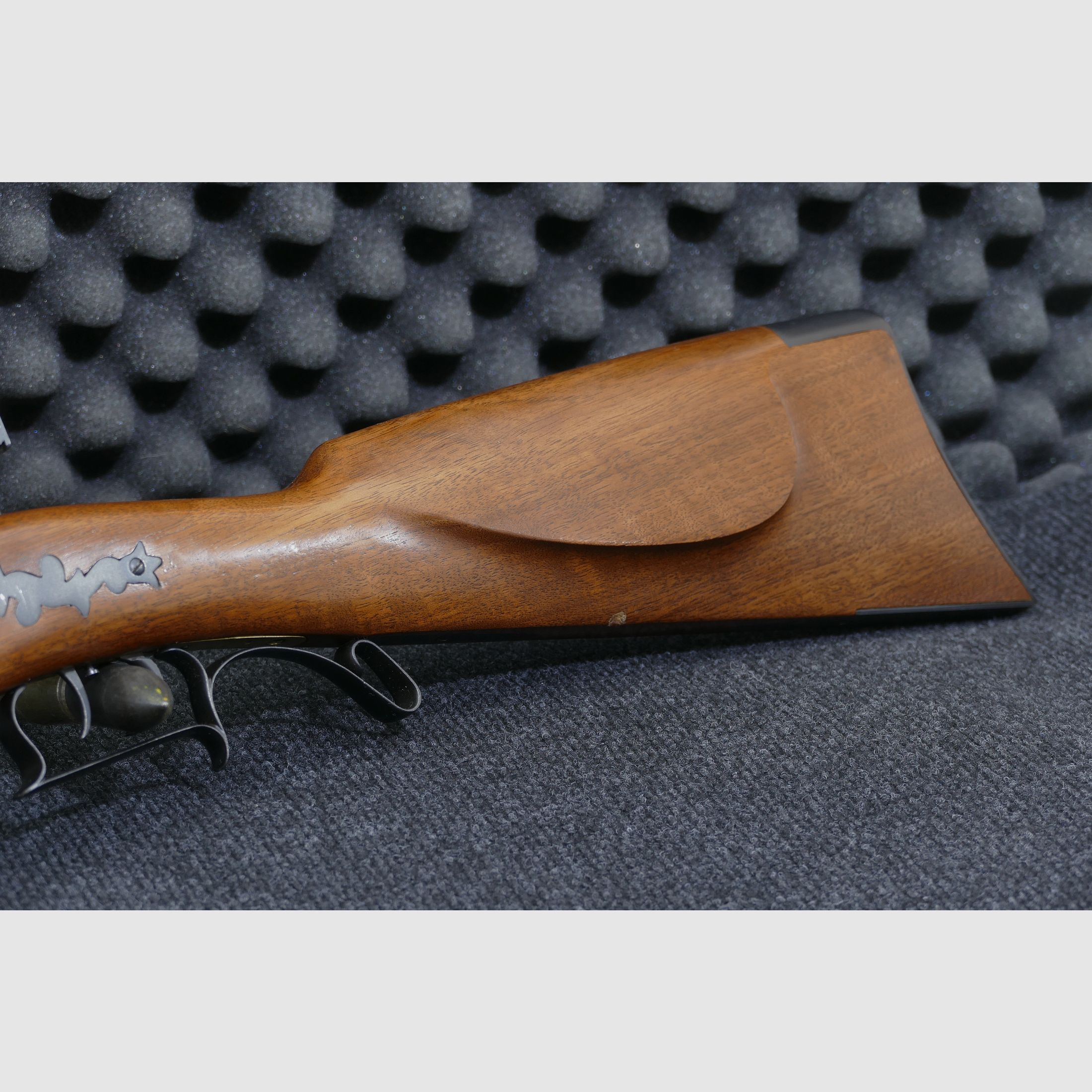 Davide Pedersoli Vorderlader Gewehr Tryon Rifle (Model S.229) uitvoering Creedmoor, .45 zwartkruit, zeer goed onderhouden