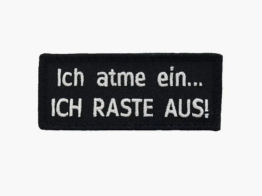 Café Viereck Café Viereck Patch Ich atme ein ich raste aus