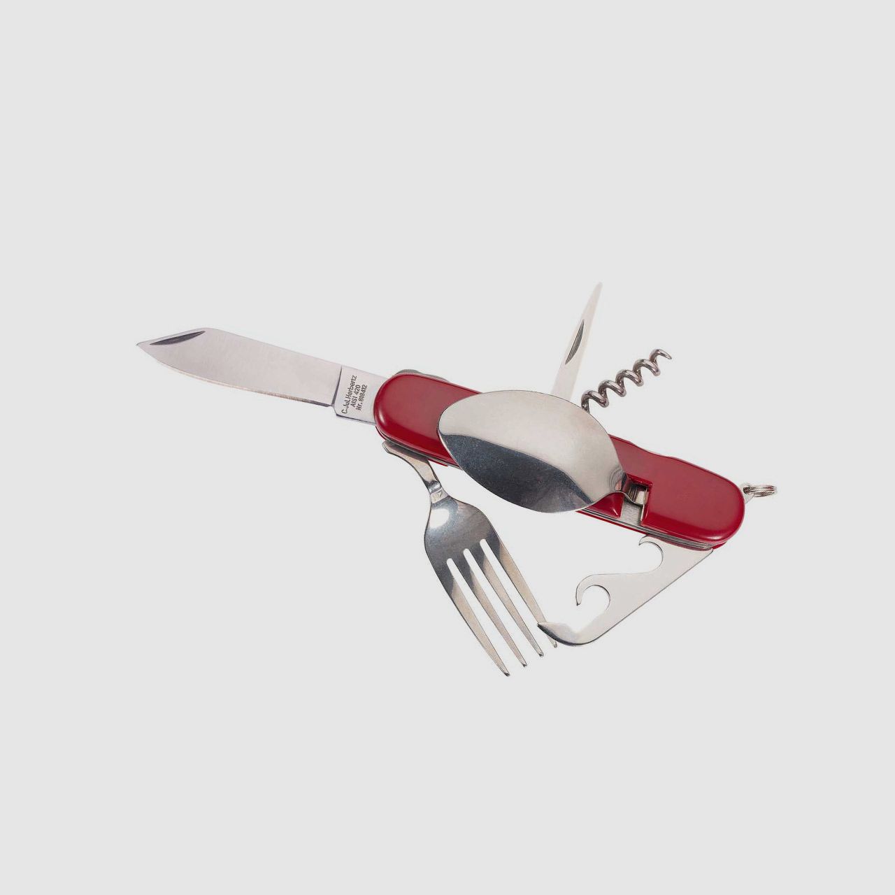 Campingbesteck Outdoor Herbertz Multitool mit 7 Funktionen LĂ¤nge 18,8 cm inklusive Nylon-Etui
