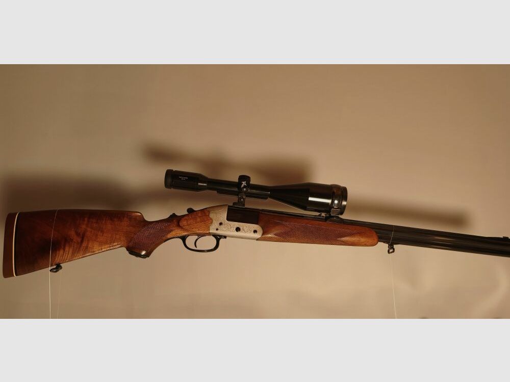 Heym 22S BBF Bockbüchsflinte mit Swarovski 8x56 Zielfernro .222RemMag;16/70