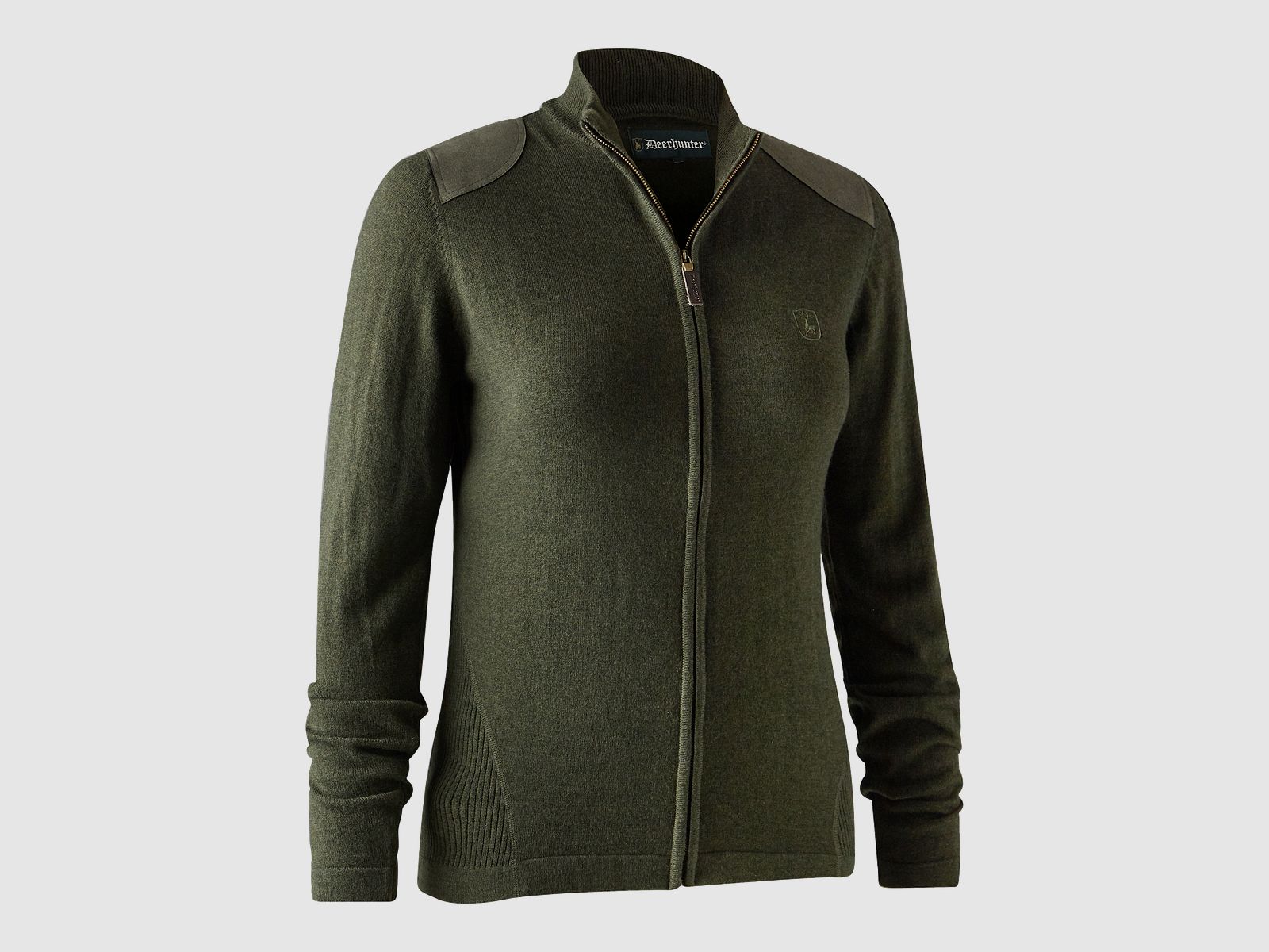 Deerhunter Lady Darlington Knit Cardigan Green Melange 44