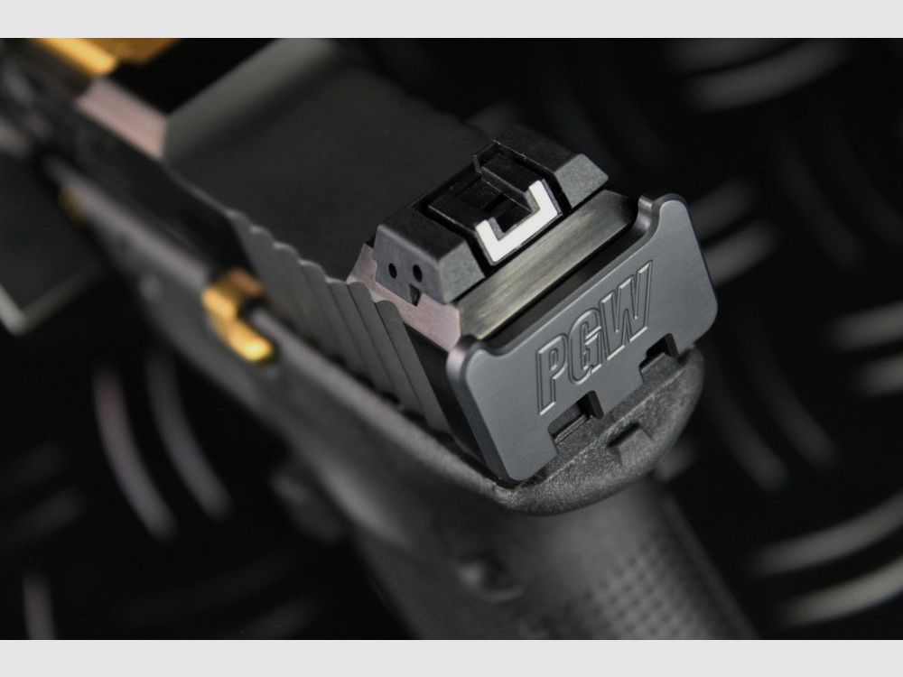 PGW Peterssen Gunworks PGW Plaque de fin améliorée – toutes les pistolets Glock (Gen3 + Gen4)
