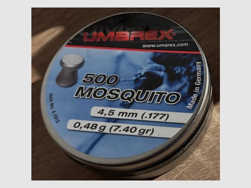 Umarex Mosquito 4,5mm Diabolo nieuw 25.000 schoten, afbeelding 1 van 2