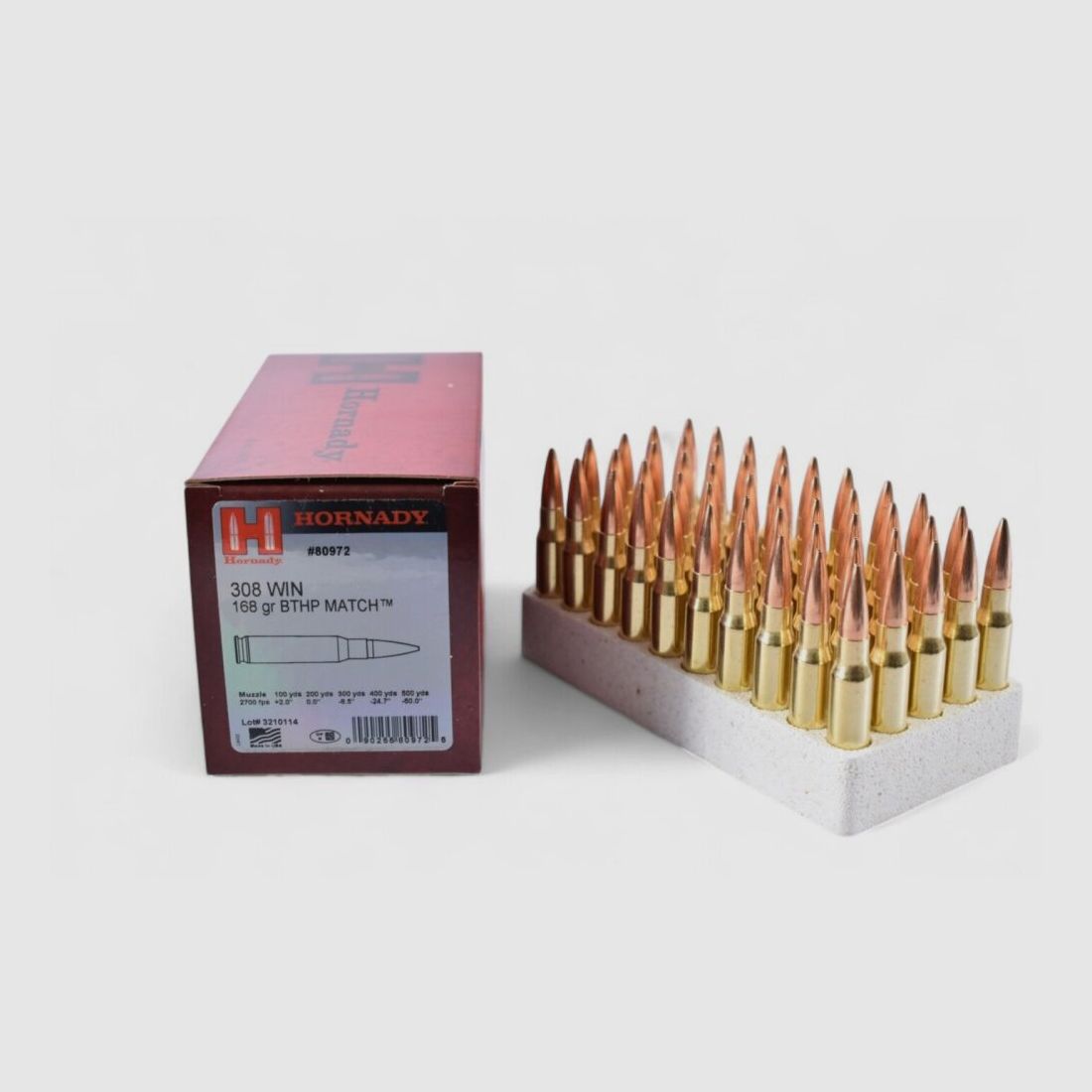 Hornady .308 Win Match BTHP 168grs / 10,9g
