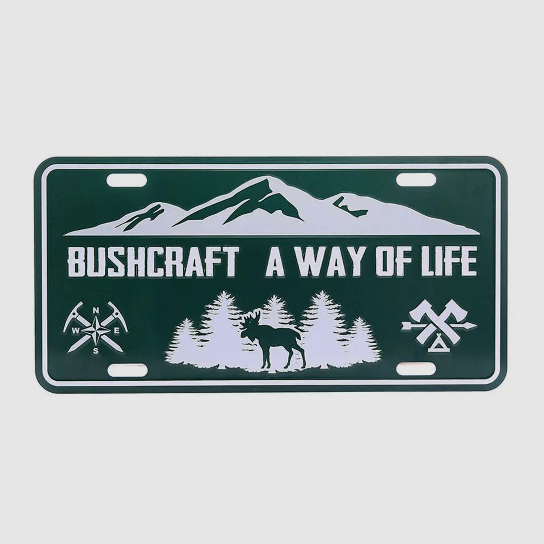 101 INC 101 Inc. Nummernschild Bushcraft