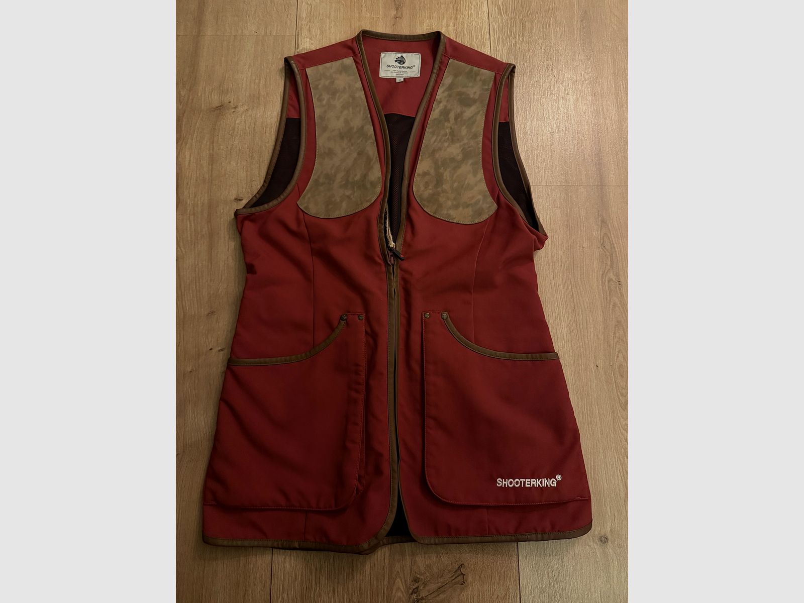 ShooterKing gilet da tiro clay shooter rosso, immagine 1 di 2