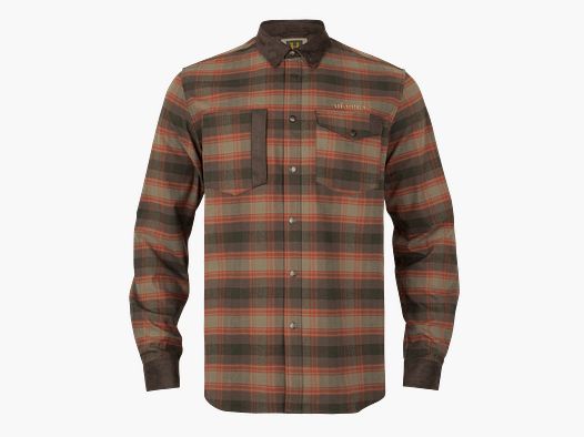 Härkila Aivak L/S Shirt Men Autumn Orange Check L