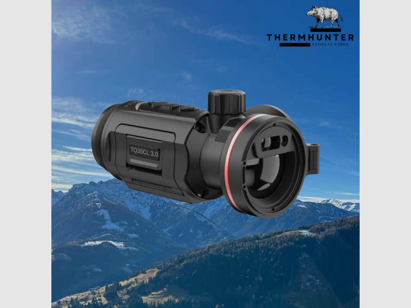 Hikmicro Clip-On Thunder TQ35CL 3.0 kit complet avec adaptateur -NEUF-, image 2 sur 5