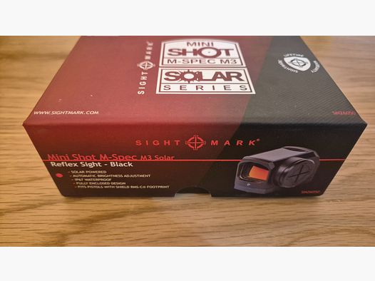 Sightmark Mini Shot M-Spec M3 Solar Reflex Sight – Nuevo y sin usar en embalaje original