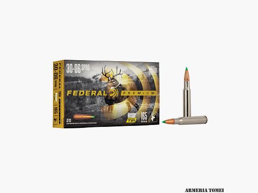FEDERAL – PREMIUM 30-06 SPRINGFIELD 165GR NOSLER BALLSTIC TIP (P3006Q)