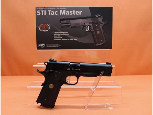 Airsoft GBB 6mm(Bullet) ASG STI® TAC MASTER Metallschlitten/ Polymergrifftück/ Gummi-Griffschalen