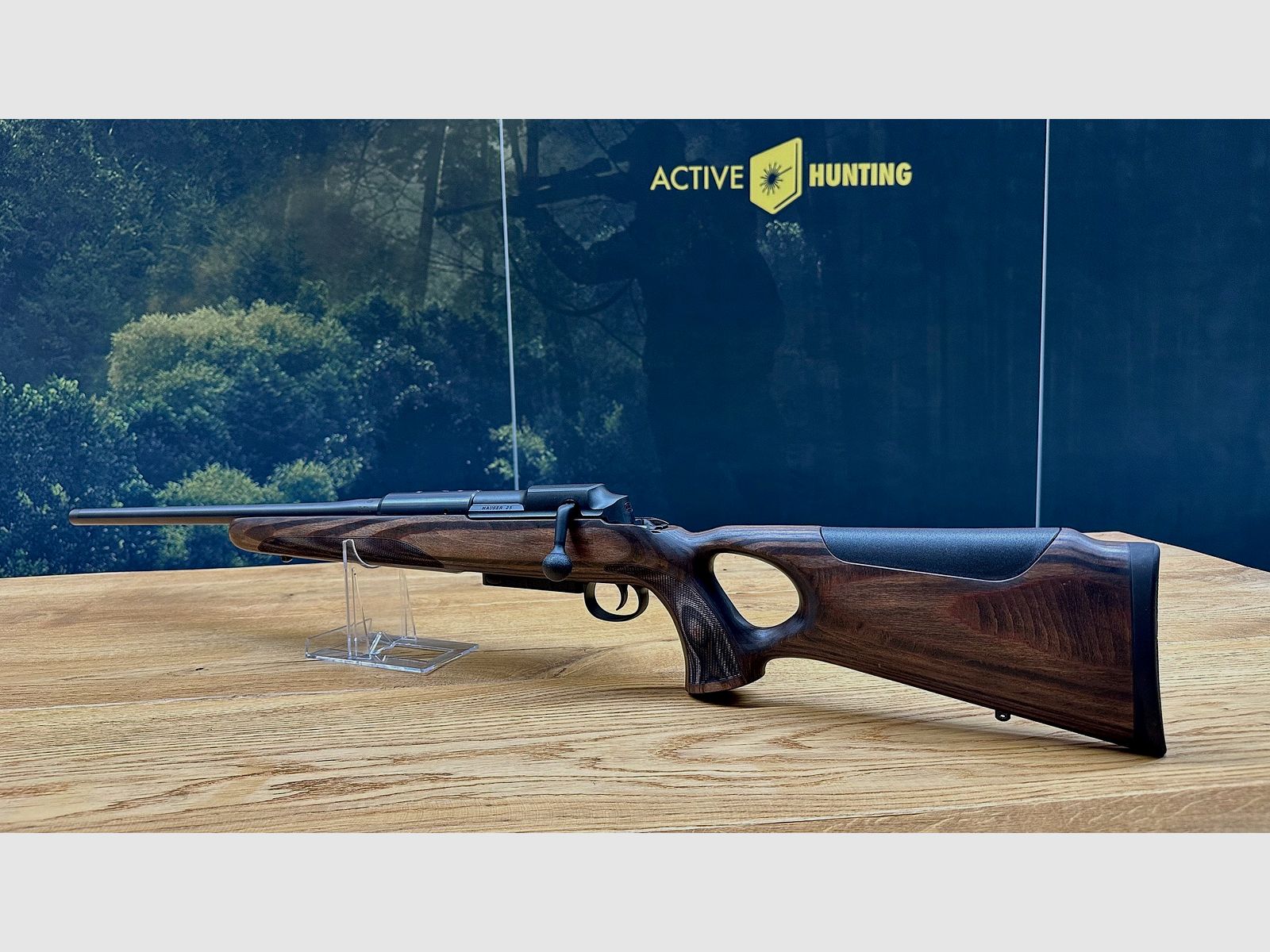 Mauser 25 Max Gauche / crosse en bois stratifié / dos de crosse réglable / .308 Win / LL 51 cm / M15x1