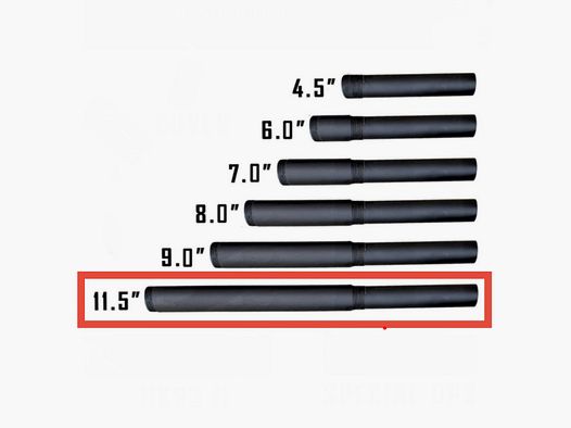 Canon 11,5’’ filetiert für Pistole X-68