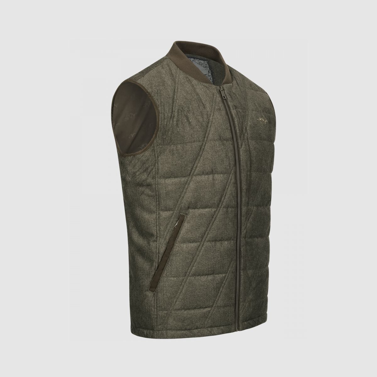 BLASER Herren Vintage Weste Victor Olive Melange- Black