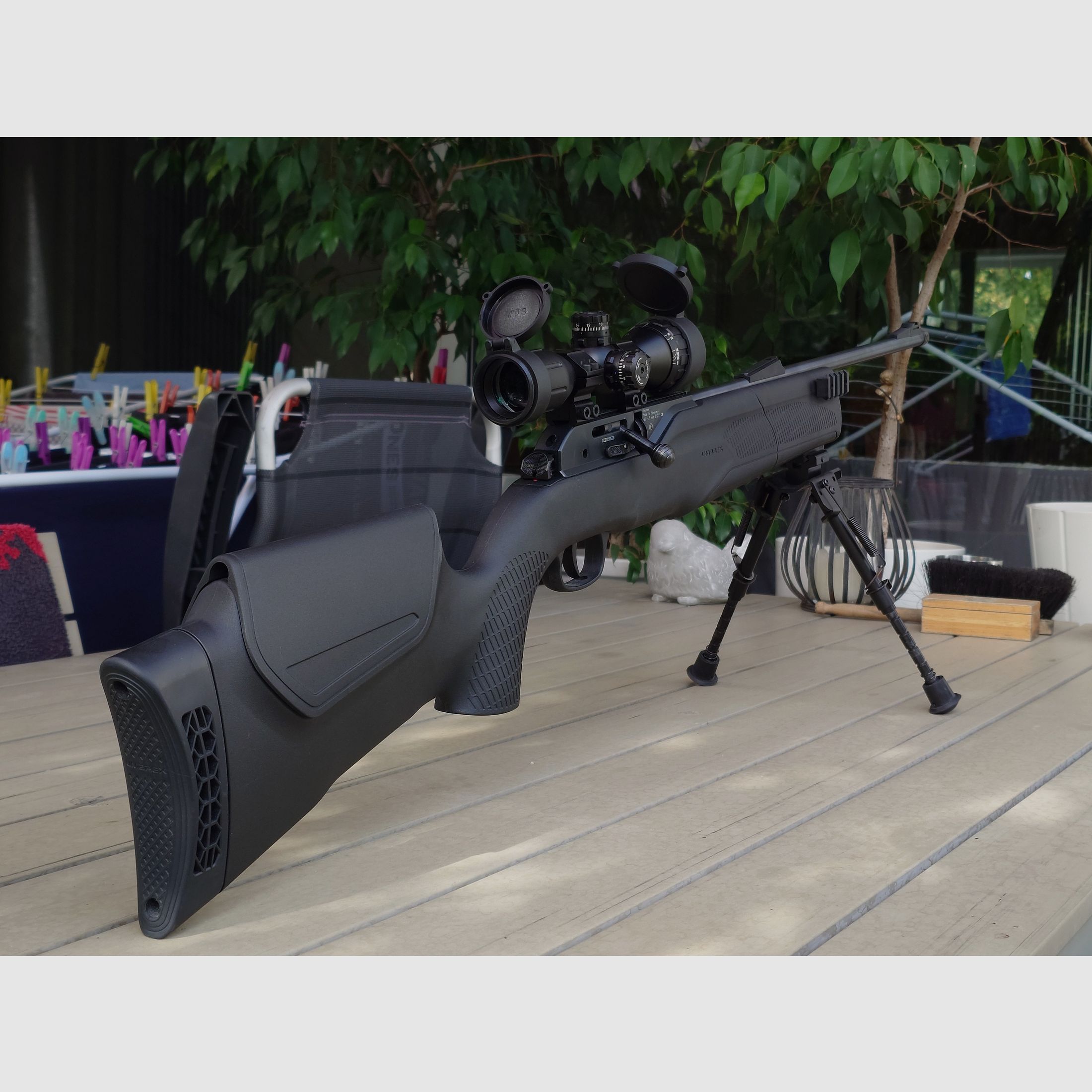 Umarex 850 m2 with CO2 adapter and Walther scope + lots of accessories