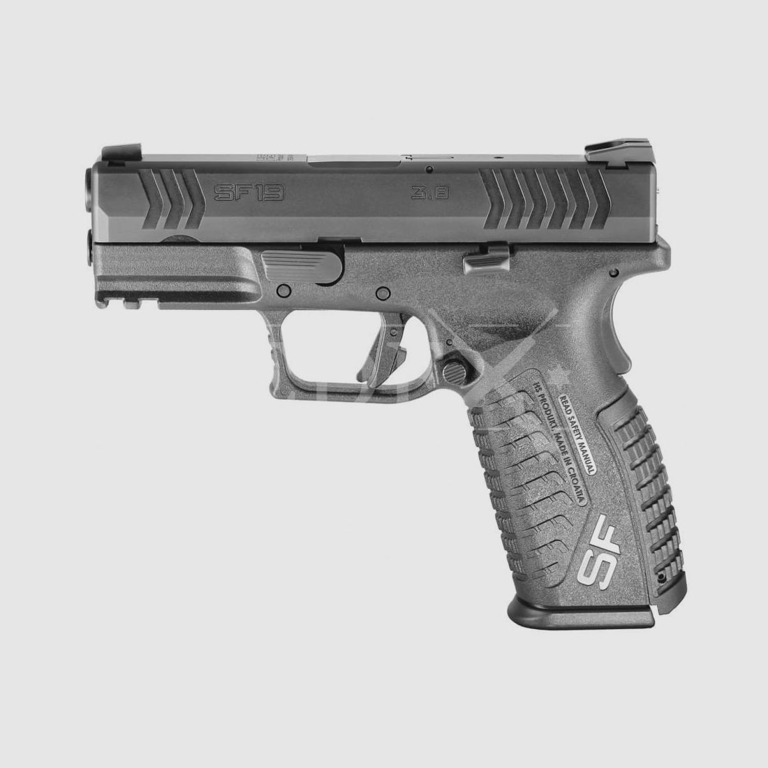 HS-SF19 pistool kal. 9x19mm zwart 3,8", afbeelding 1 van 3