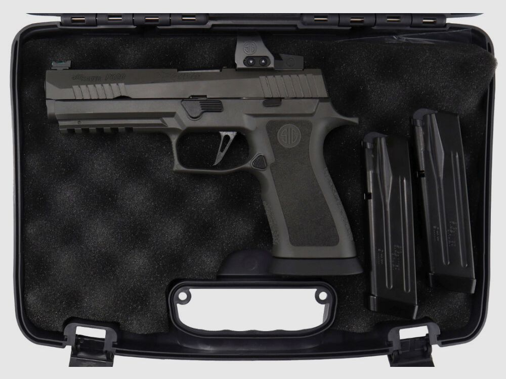 SIG Sauer P320 X5 Legion OR with ROMEO1PRO red dot sight fully assembled