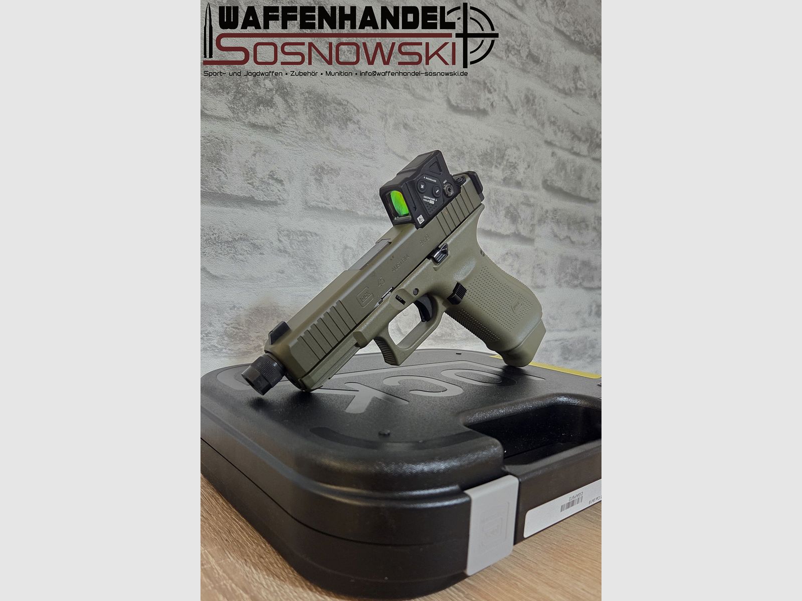 Pistola Glock 45 MOS/FS/GL A-CUT™ Hunter Combo / Aimpoint COA 9mm Luger, imagen 2 de 3