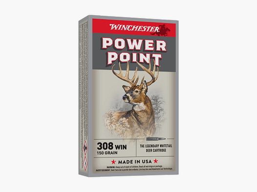 Winchester .308 Win. Powerpoint 150 grs. - 20 stuks.